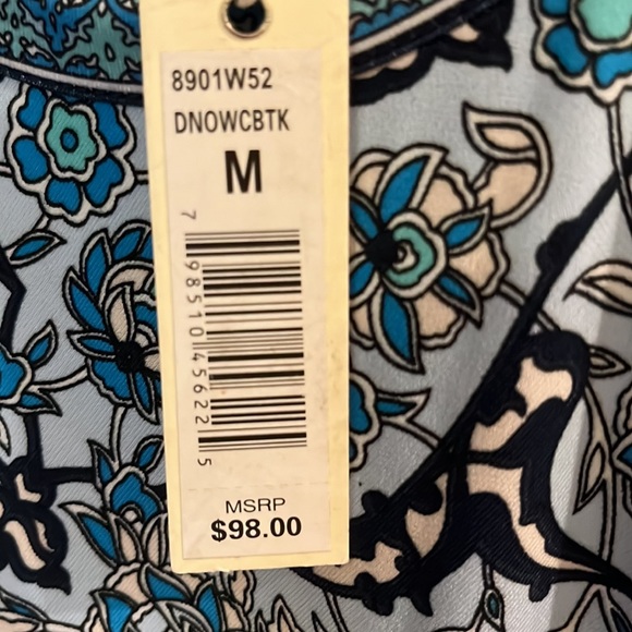 Max Studio Blue and Black Patterned Dress - Picture 3 of 6